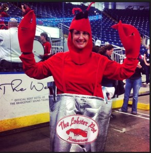 Cindy from Szabo's Seafood of Shelton made us smile!